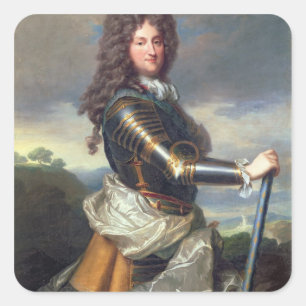 Portret van de Filip van Orleans (1674-1723) (aard Vierkante Sticker