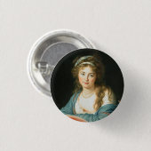 Portret van de Franse dame Ronde Button 3,2 Cm (Voorkant /achterkant)