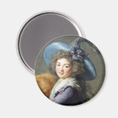 Portret van de Franse revolutionaire dame Magneet (Voorkant / Achterkant)