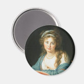 Portret van de Franse revolutionaire dame Magneet (Voorkant / Achterkant)