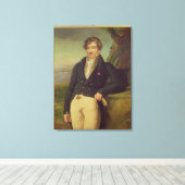 Portret van de Franse zoöloog Canvas Afdruk (Insitu (Houten vloer))