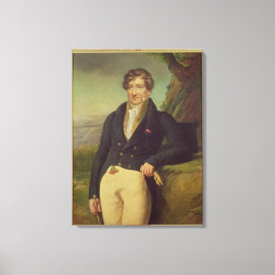 Portret van de Franse zoöloog Canvas Afdruk