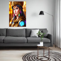 Portret van de Griekse godin Athena | AI Art.