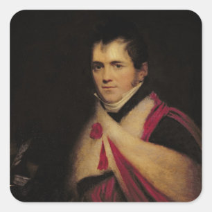 Portret van de heer Edward Daniel Clarke c.1822 Vierkante Sticker