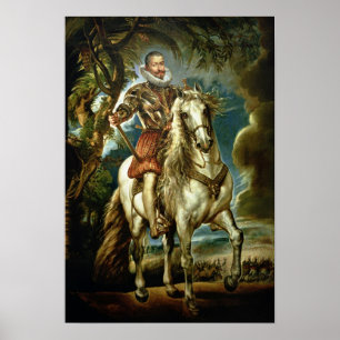 Portret van de hertog van Lerma 1603 Poster