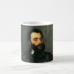 Portret van de hertog van Urbino door Titian Koffiemok