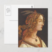 Portret van de jonge Simonetta Vespucci Briefkaart (Voorkant / Achterkant)