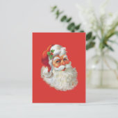  portret van de kerstman feestdagenkaart (Staand voorkant)