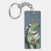 Portret van de kikkerprins sleutelhanger (Voorkant Links)
