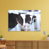 Portret van de koe canvas afdruk (Insitu (Woonkamer))