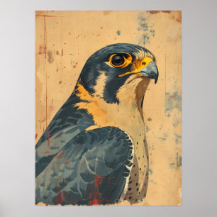  portret van de Merlin Falcon Poster