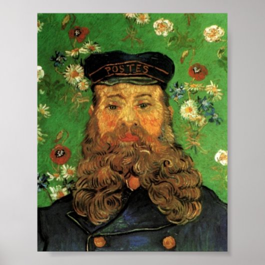 Portret van de postman Joseph Roulin door Van Gogh Poster (Voorkant)