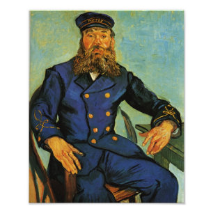 Portret van de Postman Joseph Roulin - Van Gogh Foto Afdruk