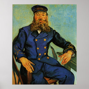 Portret van de Postman Joseph Roulin - Van Gogh Poster