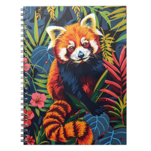  Portret van de Rode Panda Notitieboek