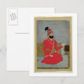 Portret van de Sjah Afshar van Nadir van Perzië Briefkaart (Voorkant / Achterkant)