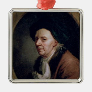 Portret van de wiskundige Leonard Euler Metalen Ornament