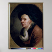 Portret van de wiskundige Leonard Euler Poster (Voorkant)