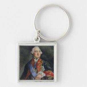 Portret van de wiskundige Leonhard Euler Sleutelhanger