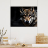 Portret van de wolf poster (Keuken)