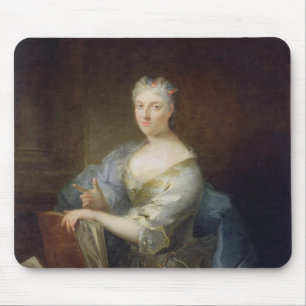 Portret van de zanger Marie-Louise Desmatins Muismat