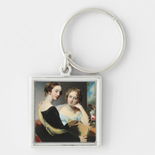 Portret van de zussen van McEuen na 1823 Sleutelhanger