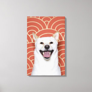 Portret van Dog 2 Canvas Afdruk