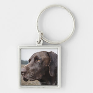 Portret van Dog, Houston, Texas, VS Sleutelhanger