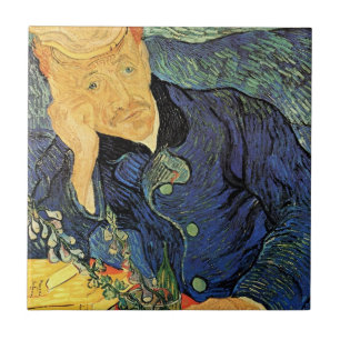 Portret van dokter Gachet door Vincent van Gogh Tegeltje