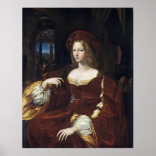 Portret van Doña Isabel de Requesens door Raphael Poster