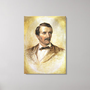 Portret van Dr. David Livingstone Canvas Afdruk