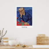 Portret van dr. Gachet door Vincent van Gogh Poster (Keuken)