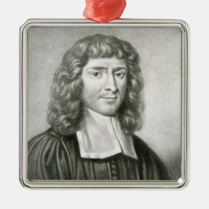 Portret van Dr. Isaac Barrow Metalen Ornament