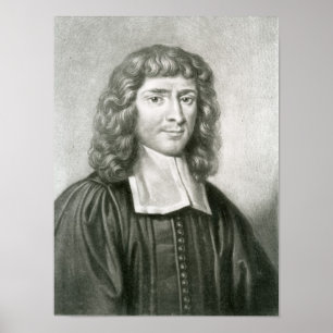 Portret van Dr. Isaac Barrow Poster