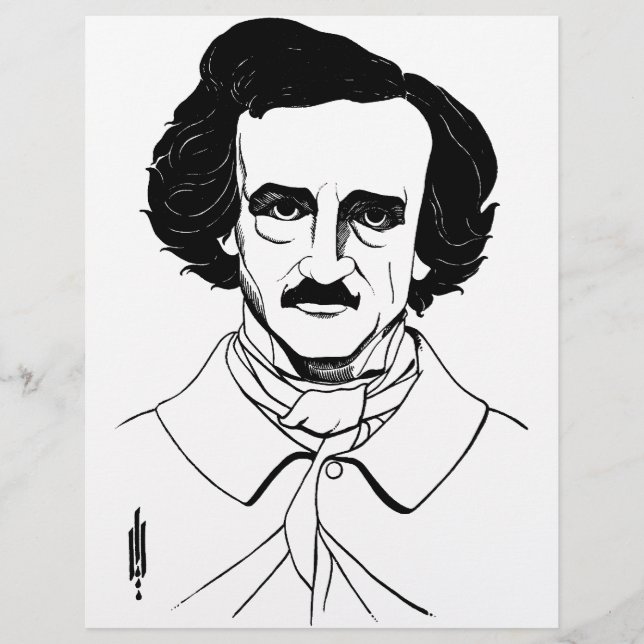 Portret van Edgar Allan Poe (Voorkant)