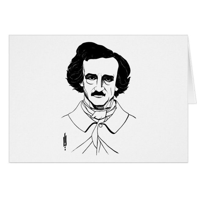 Portret van Edgar Allan Poe (Voorkant Horizontaal)