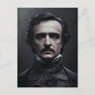 Portret van Edgar Allan Poe Briefkaart