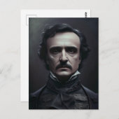 Portret van Edgar Allan Poe Briefkaart (Voorkant / Achterkant)