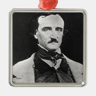 Portret van Edgar Allan Poe Metalen Ornament