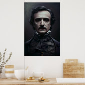 Portret van Edgar Allan Poe Poster (Keuken)