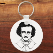 Portret van Edgar Allan Poe Sleutelhanger (Voorkant)