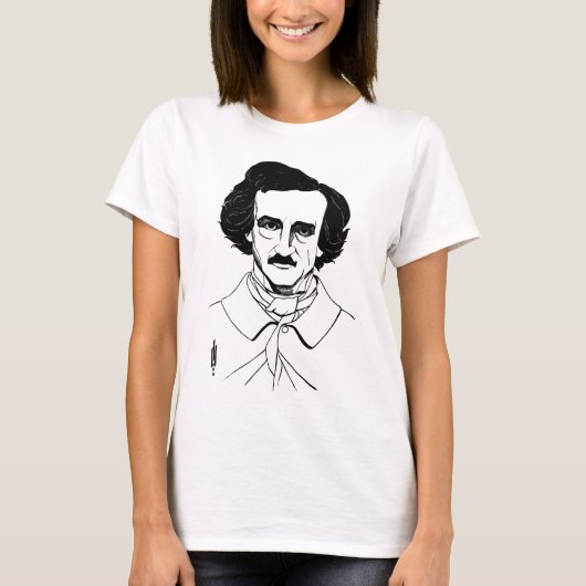 Portret van Edgar Allan Poe T-shirt (Voorkant)
