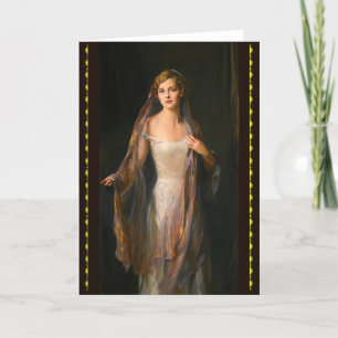 Portret van Edith Hope Iselin Bedankkaart