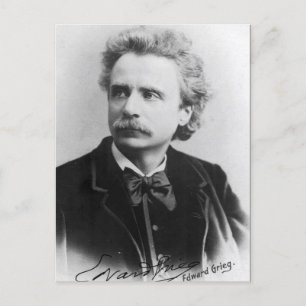 Portret van Edvard Grieg Briefkaart