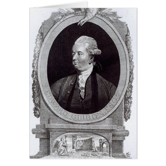 Portret van Edward Gibbon (Voorkant)