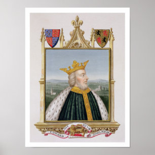 Portret van Edward III (1312-77) King of England Poster
