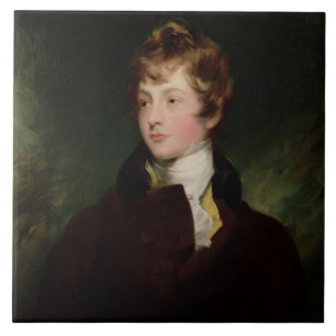 Portret van Edward Impey (1785-1850), c.1800 (olie Tegeltje