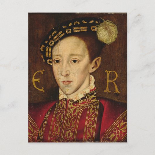 Portret van Edward VI Briefkaart (Voorkant)