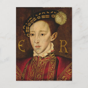 Portret van Edward VI Briefkaart