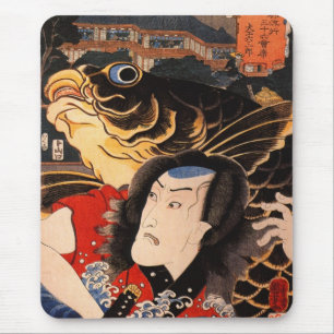 Portret van een acteur met een vis muismat